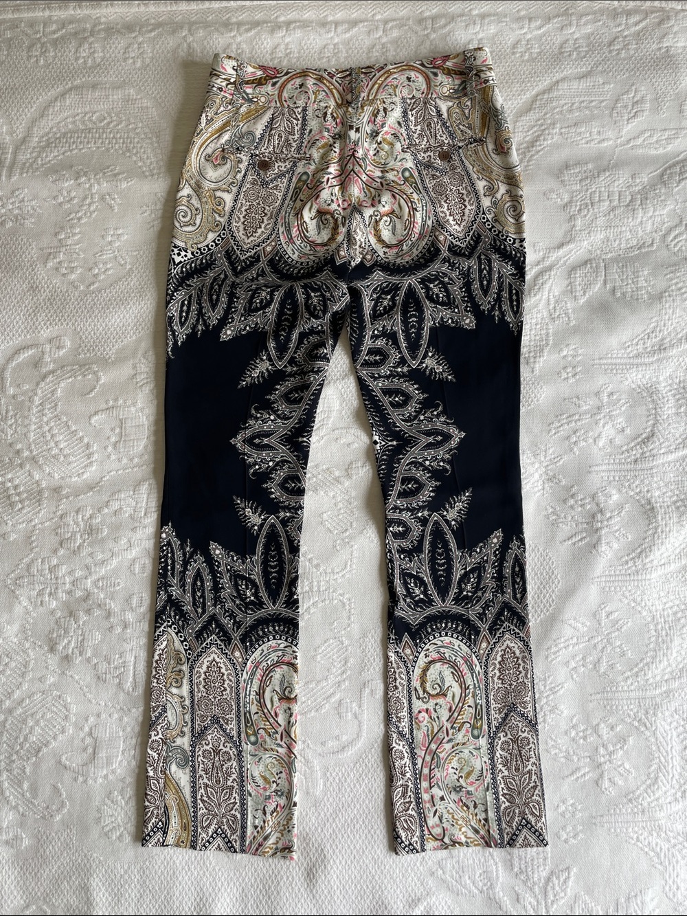 Etro Multicolor Paisley Print Pants - Picture 4 of 6